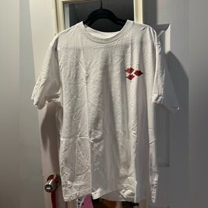Uniqlo White Tee with Red Graphic